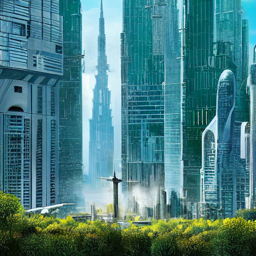 01391-139807337-ralph-mcquarrie style, greek architecture done in a sci-fi style on a beautiful forest and meadow scene with tall buildings and.png